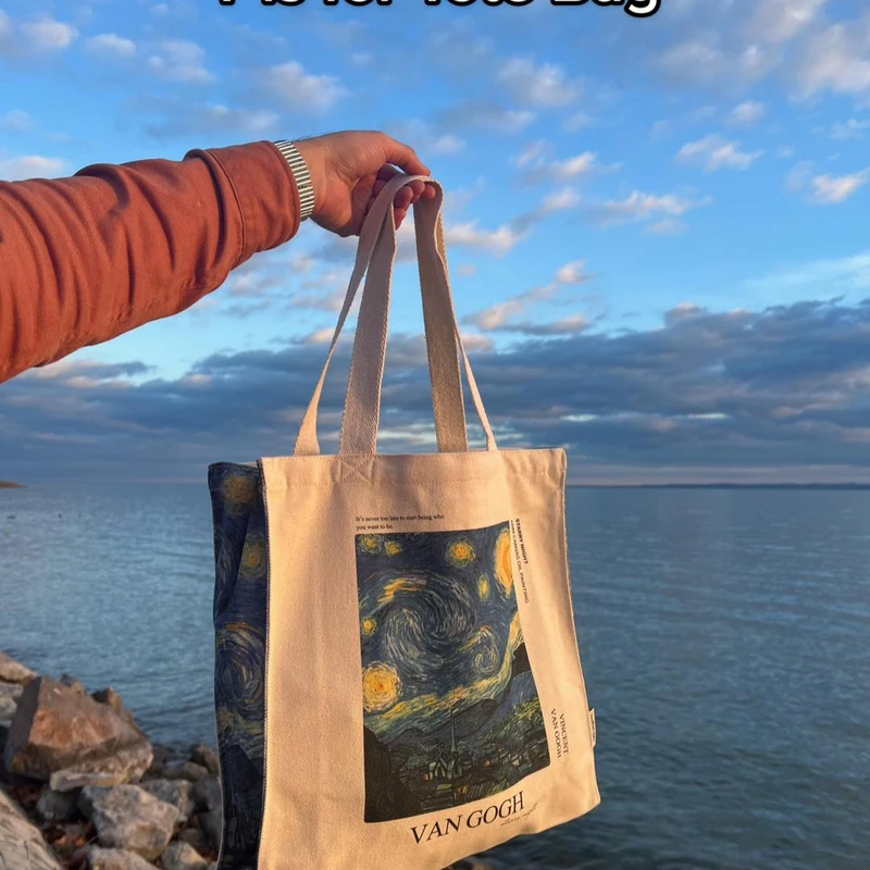 Starry night art's tote bag