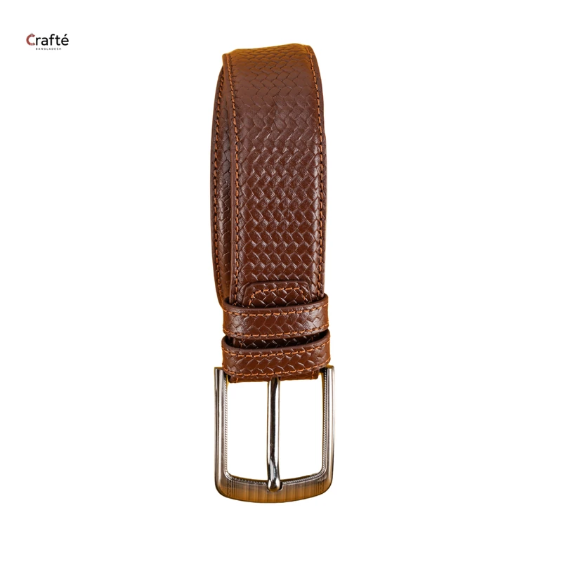 Axton Casual Leather Belt Pati Coffee