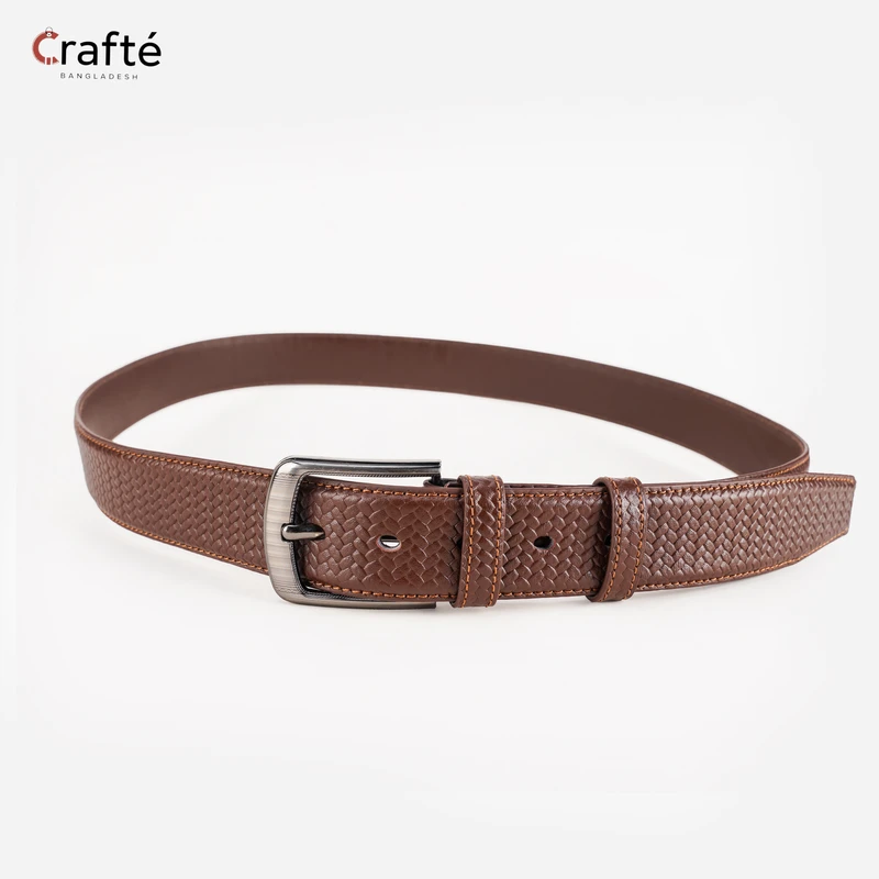 Axton Casual Leather Belt Pati Coffee