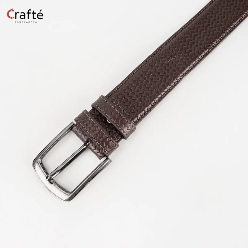Axton Casual Leather Belt Pati Coffee - Image 4