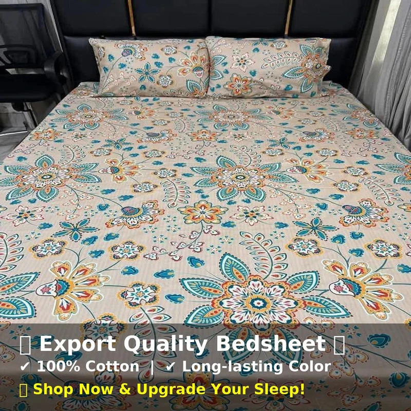 Exportable Cotton Bed Sheet