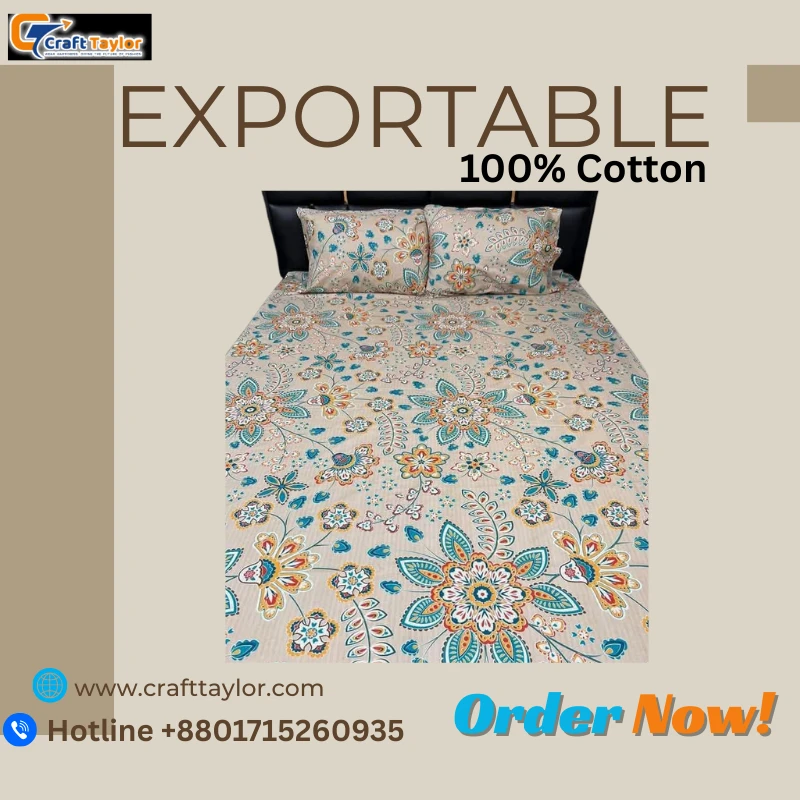 Exportable Cotton Bed Sheet