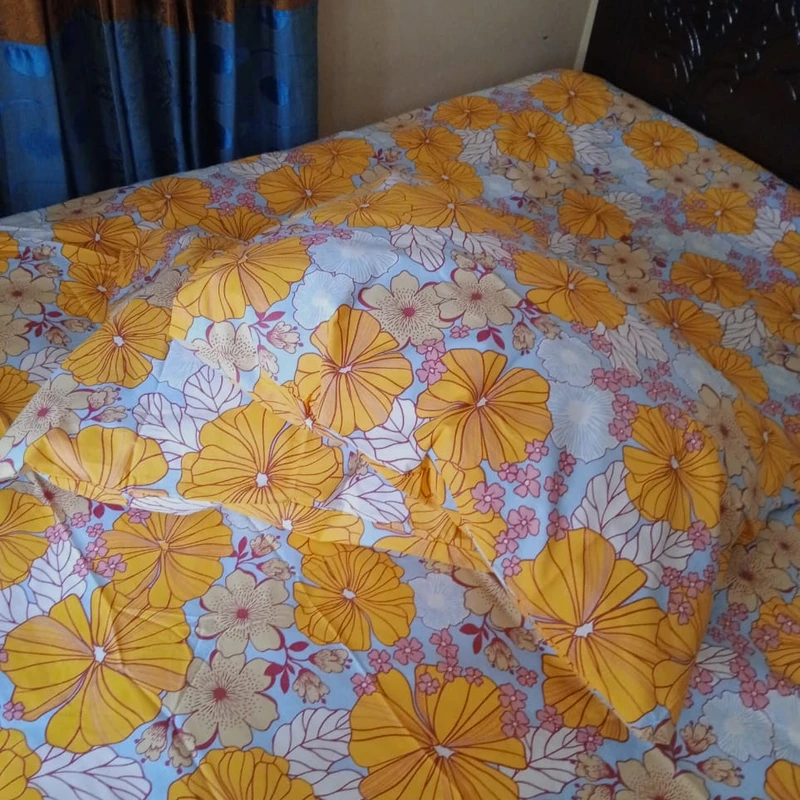 Exportable Cotton Bed Sheet without Side Pillow