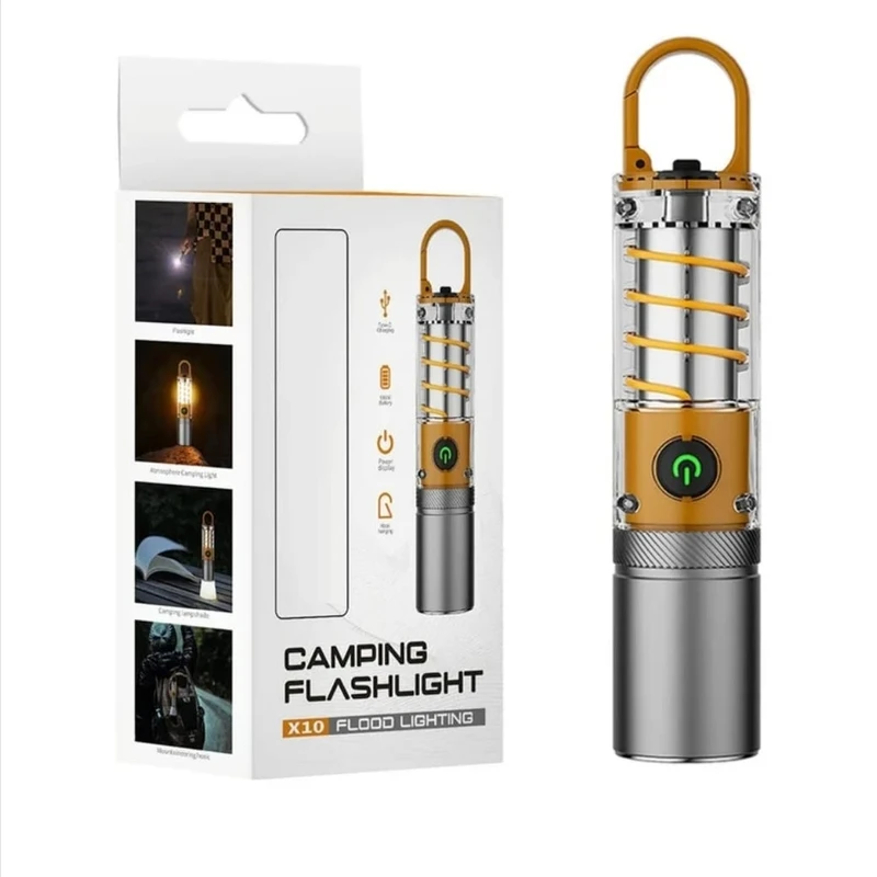 X-10 USB Rechargeable Camping Flashlight