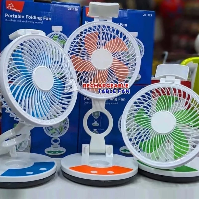 ZT 329 RECHARGEABLE TABLE FAN WITH LED LIGHT - Image 10
