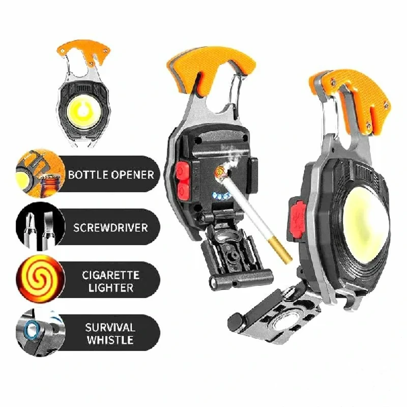 Multifunctional LED Rechargeable Keychain Light - Image 3