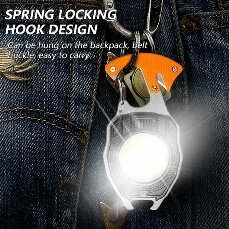 Multifunctional LED Rechargeable Keychain Light
