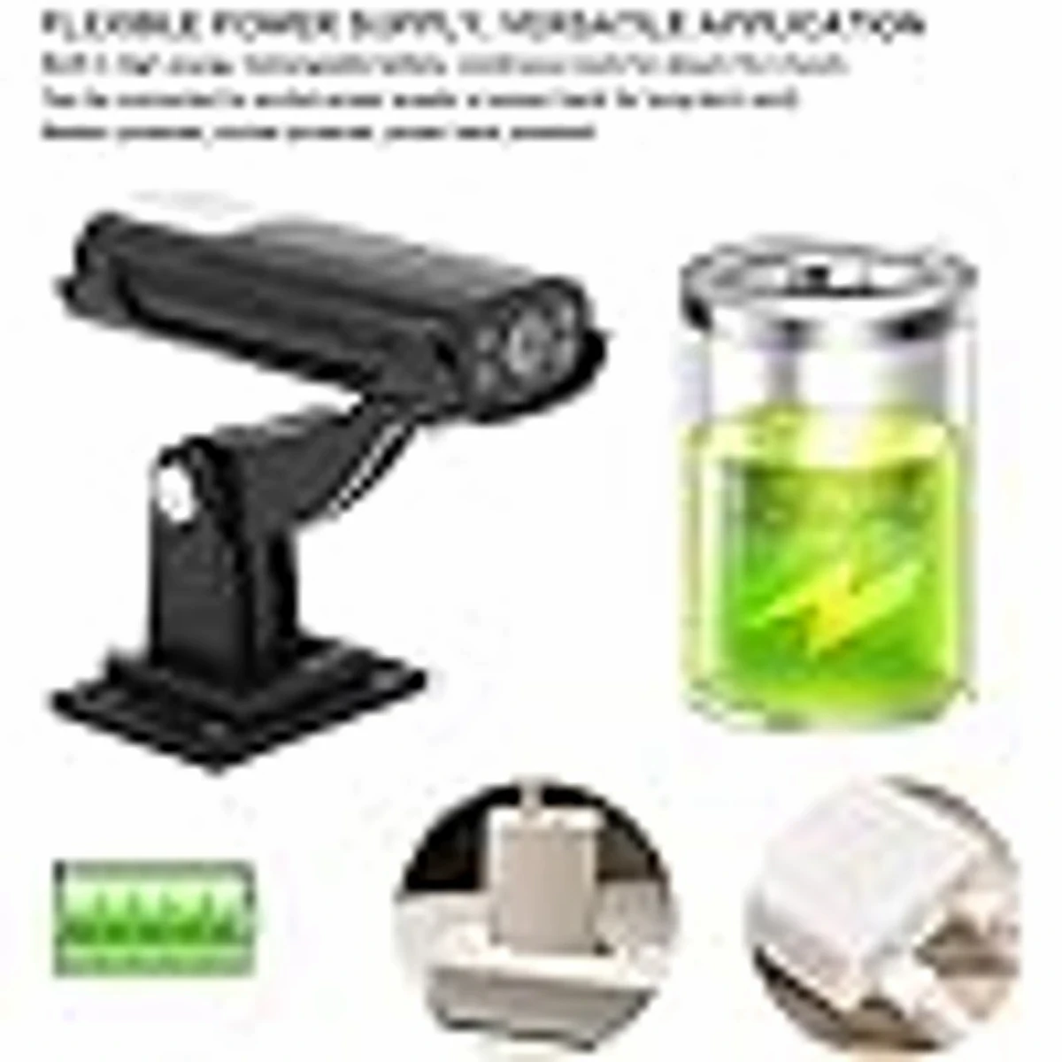 1080P Smart Camera, Card Storage Dual Arm Mode Infrared Night Motion Detection with Base for Store (UK Plug) - Image 4