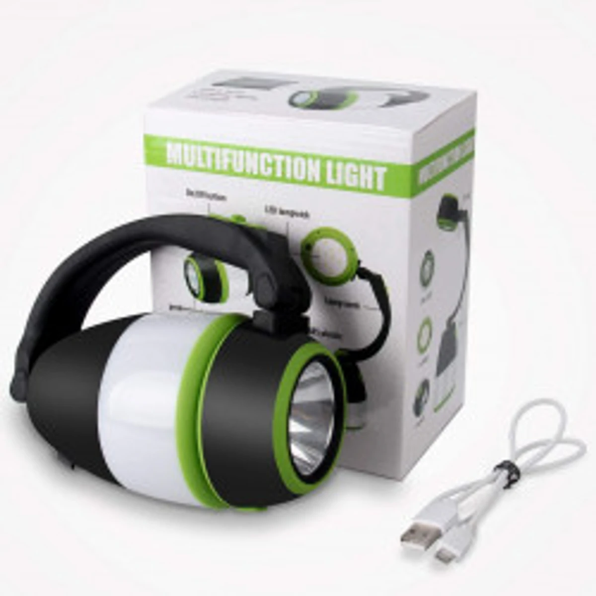 3 in 1 LED USB rechargeable light (with Power bank)