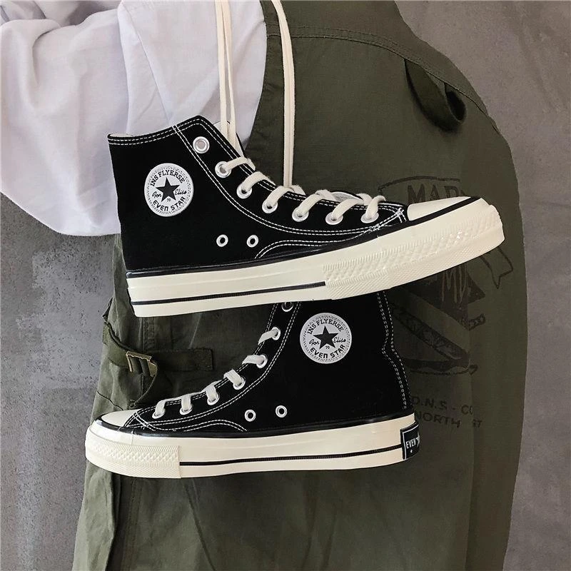 Canvas Sneakers Korean-style Converse high-top sneakers - Thumbnail 3