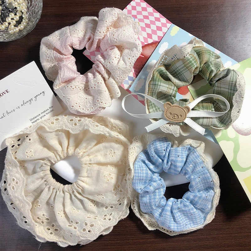 High-Quality Korean ins style bow lace lace hairband