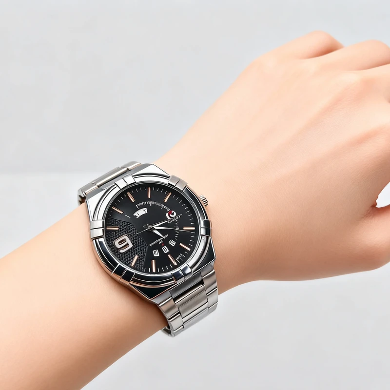 Forecast Gold Stainless Steel Wrist Watch - Thumbnail 5