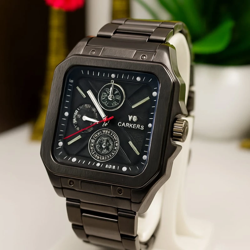 V9 Premium Square Chronograph