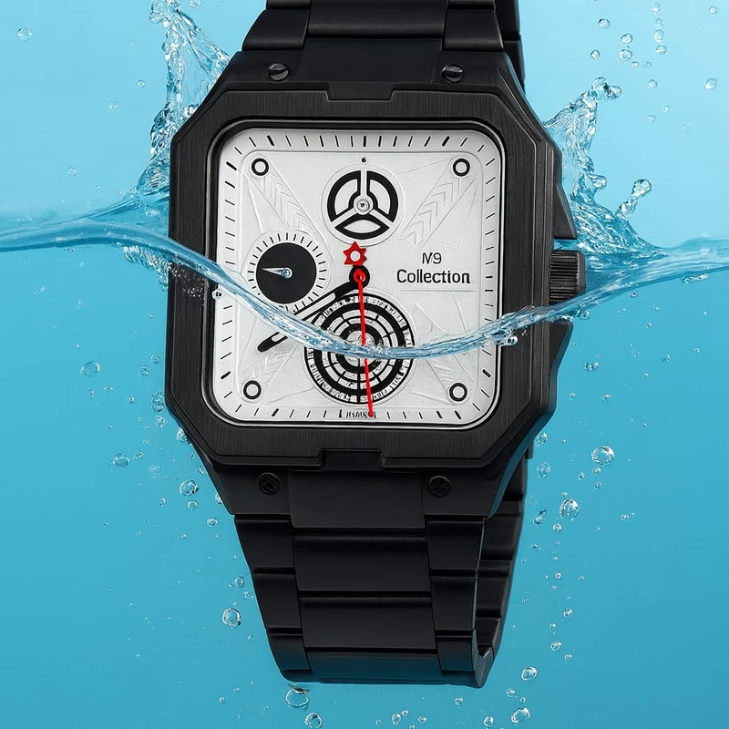 V9 Premium Square Chronograph - Thumbnail 3