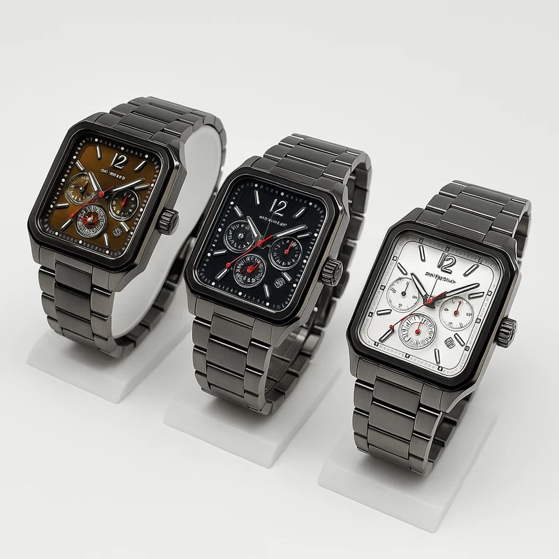 V9 Premium Square Chronograph