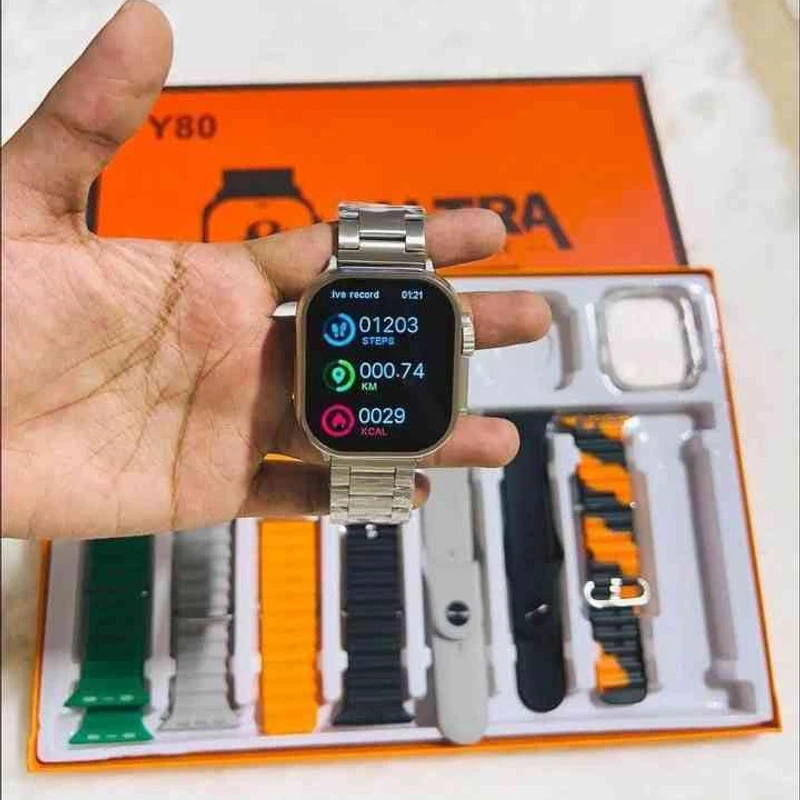 Ultra Germany Y80 Smart Watch 🔥 - Thumbnail 5