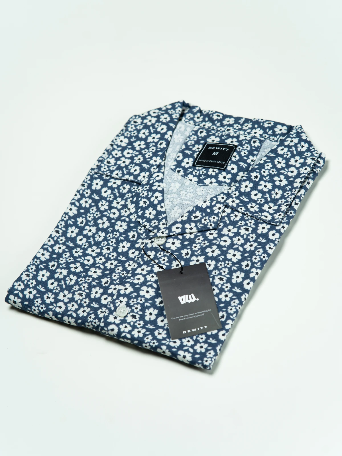 Sky floral Cuban Shirt