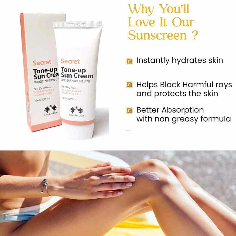 Christian Dean Secret Tone Up Sun Cream - Image 4