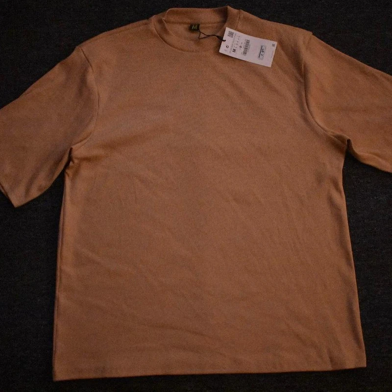 Brown Oversized Size Drop shoulder T-Shirt