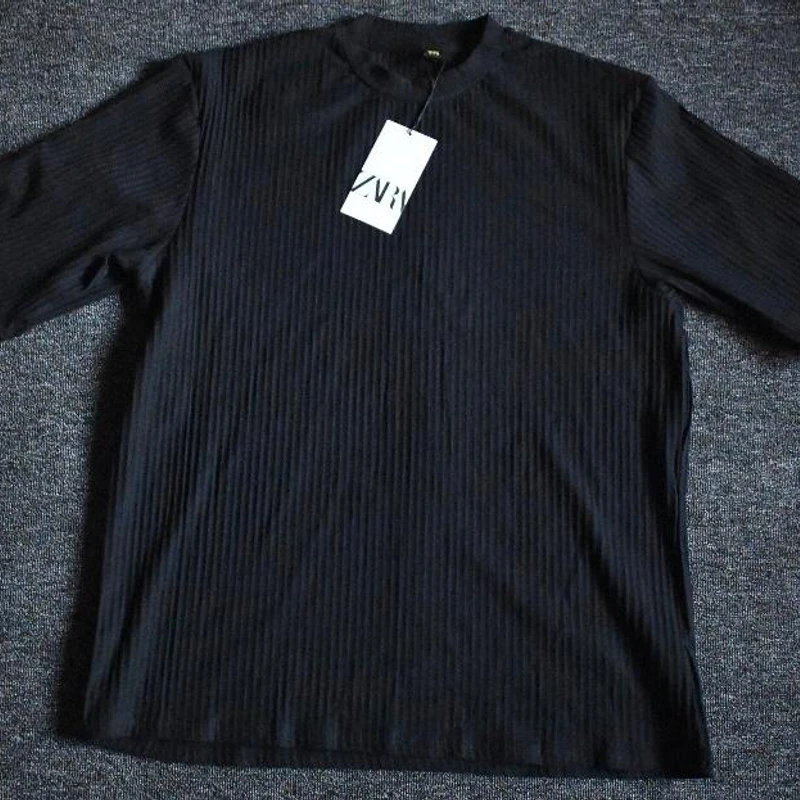 Black Oversized Size Drop shoulder T-Shirt