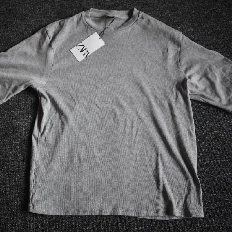 Ash Oversized Size Drop shoulder T-Shirt