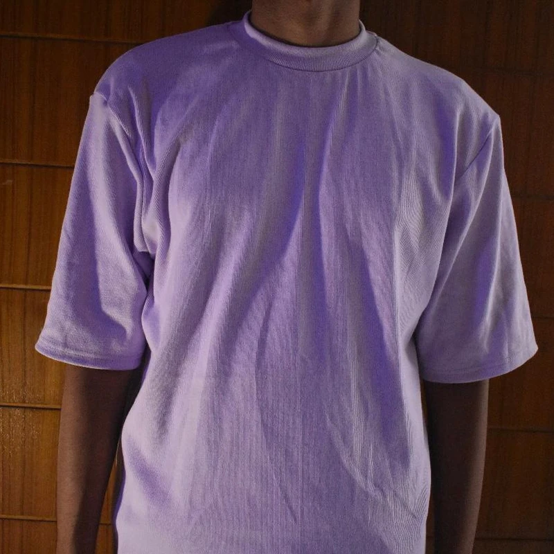 Lavender Oversized Size Drop shoulder T-Shirt