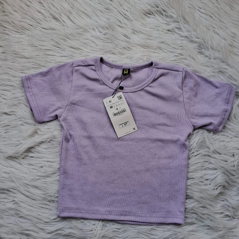 Lavender crop tops