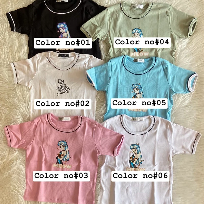 y2k & meow printed tops