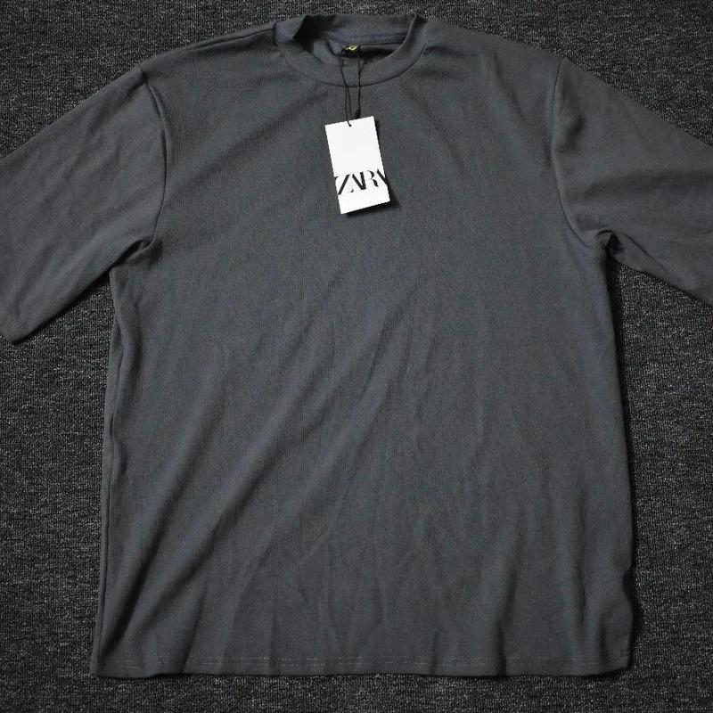 Gray Oversized Size Drop shoulder T-Shirt