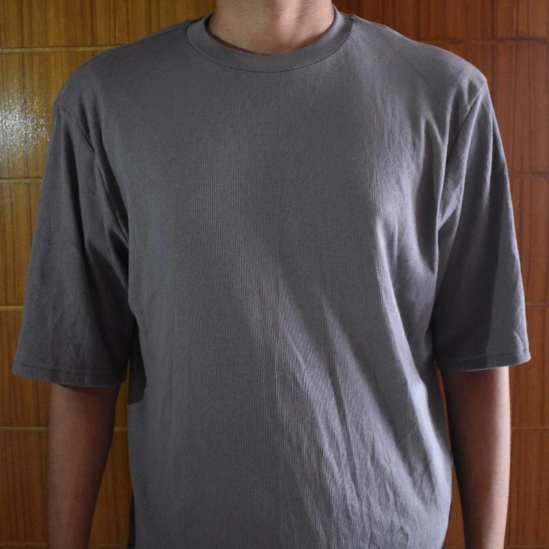 Gray Oversized Size Drop shoulder T-Shirt
