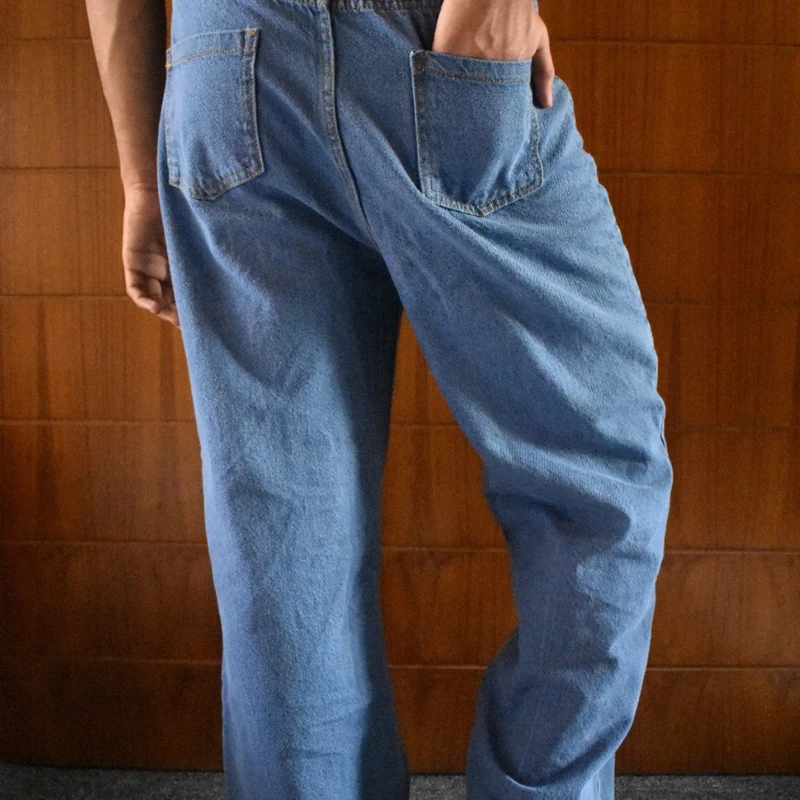 Blue baggy jeans