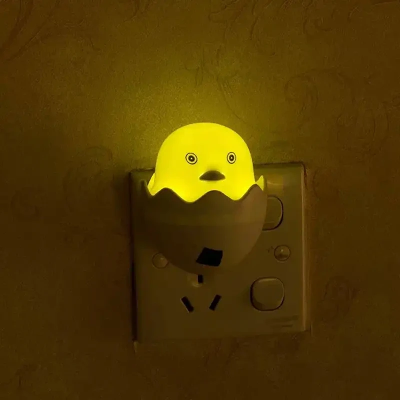 Yellow duck with egg shape led night light