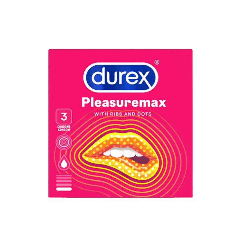 Durex Pleasuremax Ribbed & Dotted Condom - 3pcs Pack