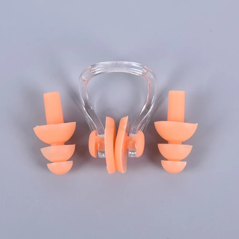 Swimming Earplugs Nose Clip Protective Water Protection Ear Plug Waterproof