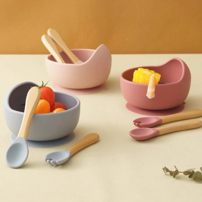 Food Grade Silicone Bowl & Spoon set