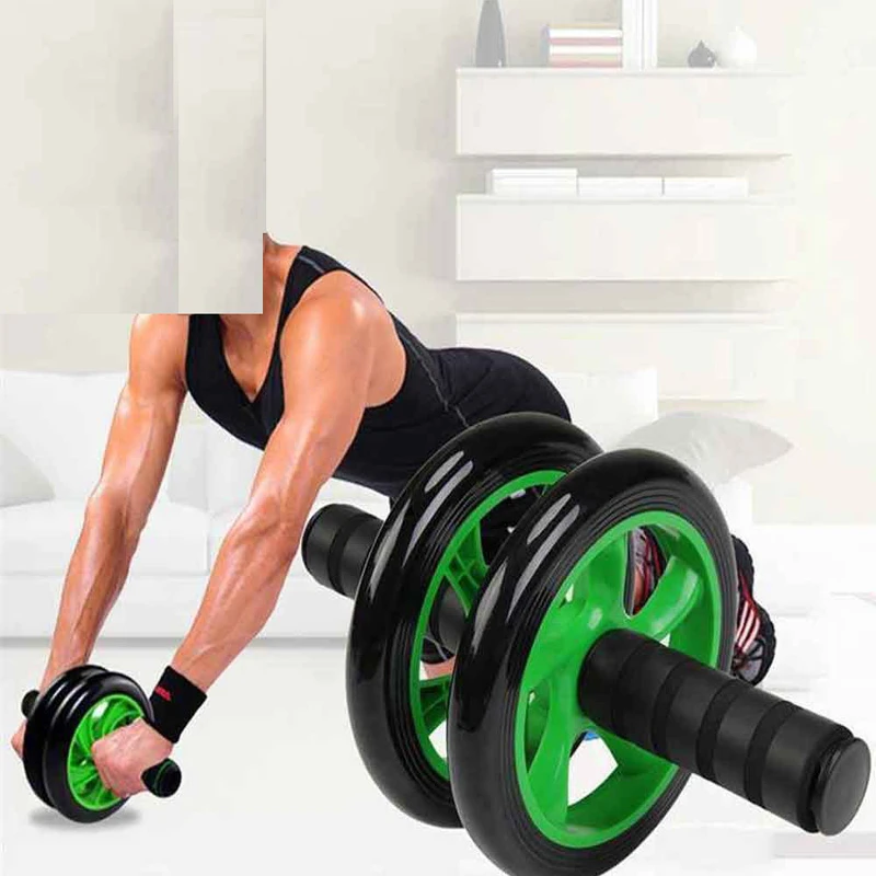 Braked AB Exercise Wheel - Black and Green