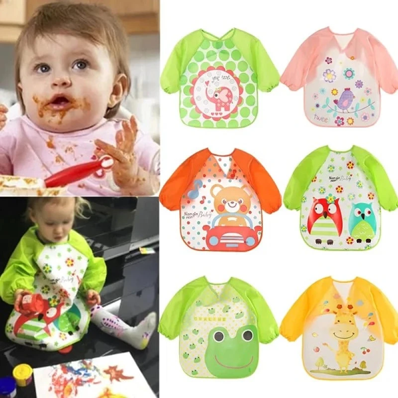 Long Sleeves printed bib- Random Color