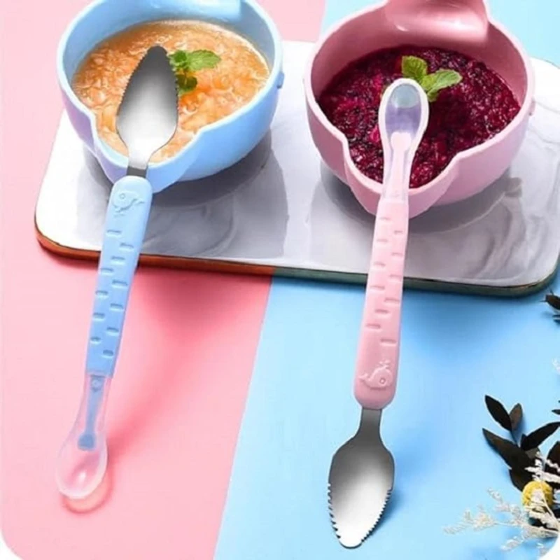 2in1 Fruit Food Spoon For Kids