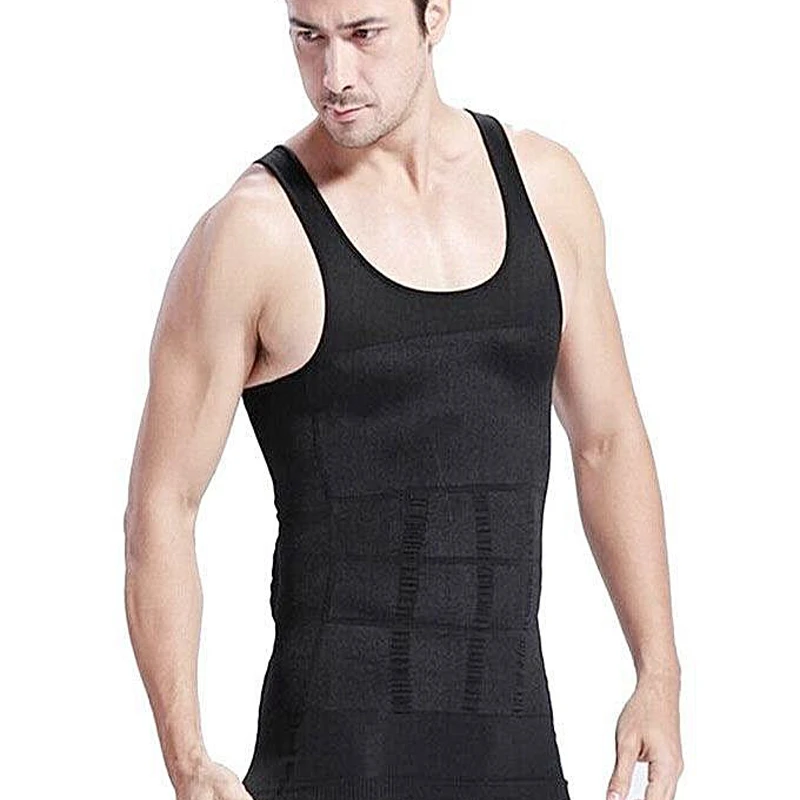 Slim and Lift Slimming Vest For Men - Black
