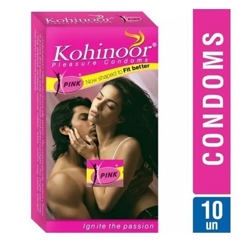 Kohinoor Pink Fit Better Condom - 10Pcs Pack(India)