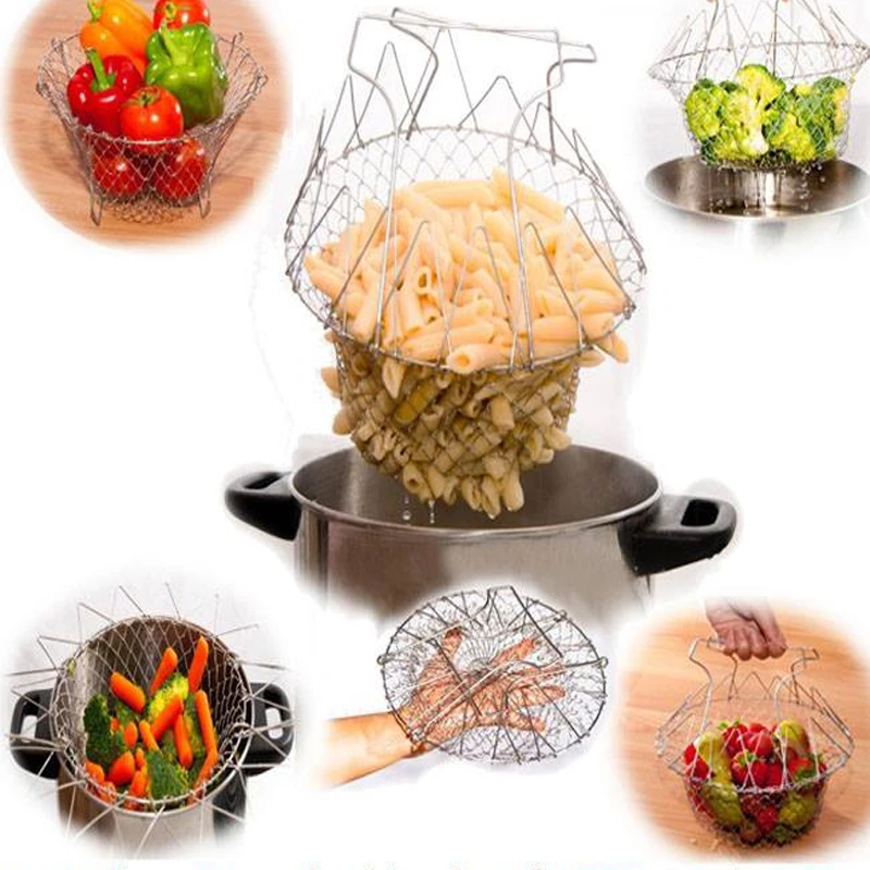 Stainless Steel Multifunction Chef Basket kt757