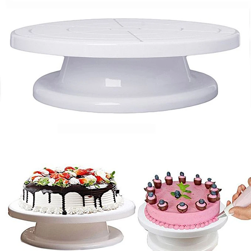 Cake decorating turntable