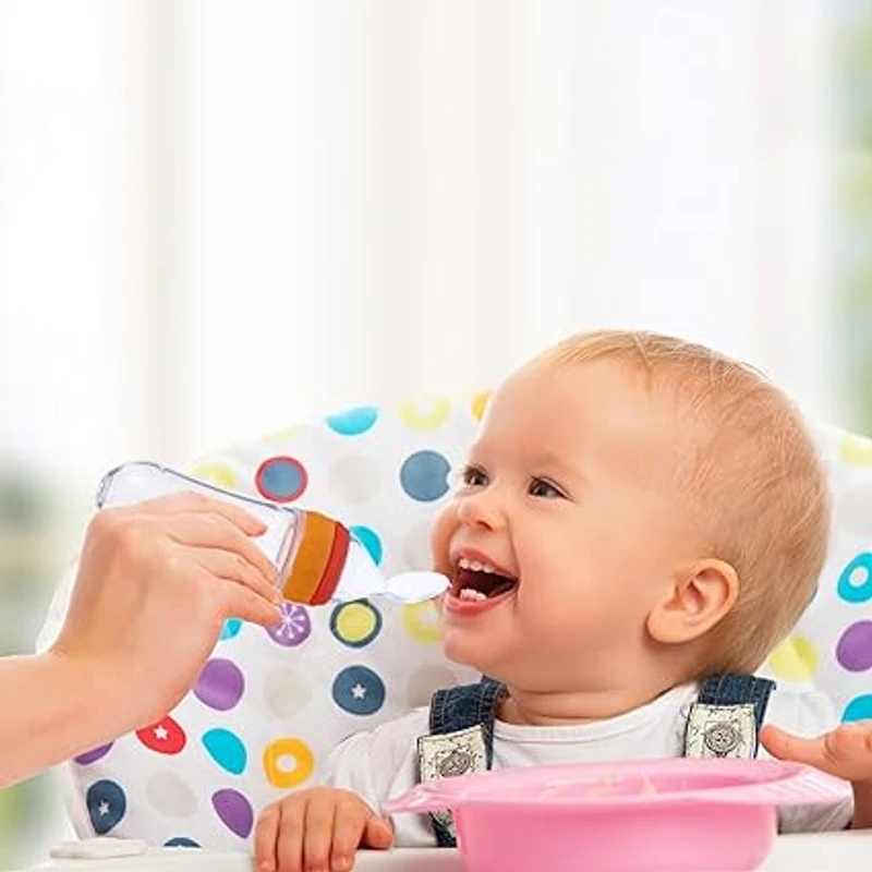 Silicone Baby Spoon Feeder With Stand