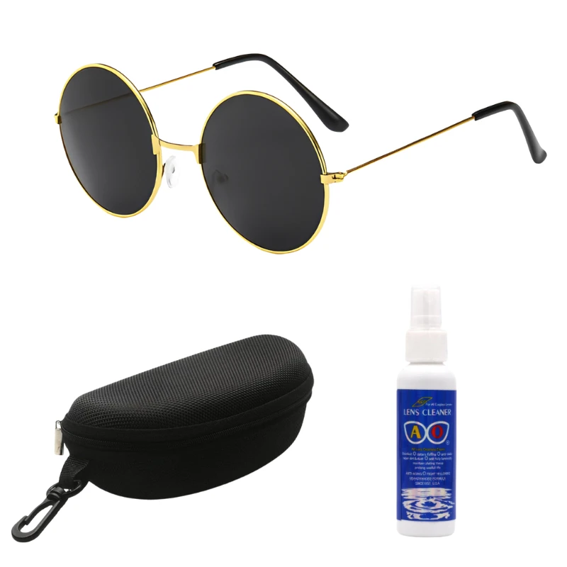 Round Sunglass with Premium Box & Glass Cleaning kit
