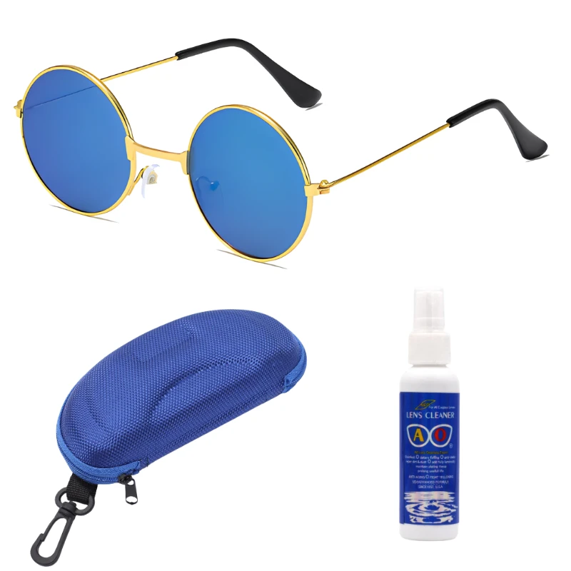 Round Sunglass with Premium Box & Glass Cleaning kit - Image 3
