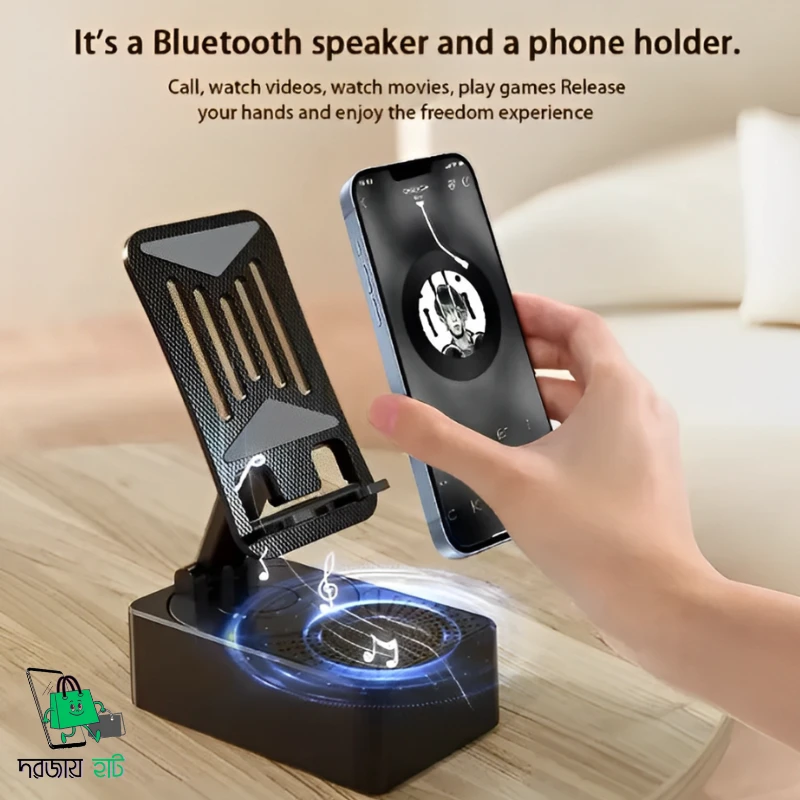 3-in-1 Multi Gear Bluetooth Speaker Phone Stand-Power Bank - Image 3