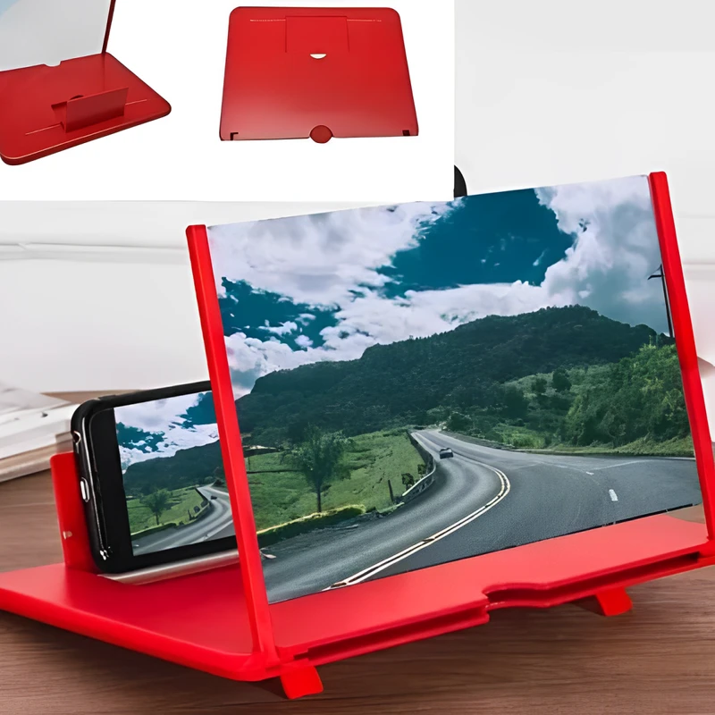 Mobile Phone Video Amplifier Enlarge Screen Magnifier (Red & Black Color Available)
