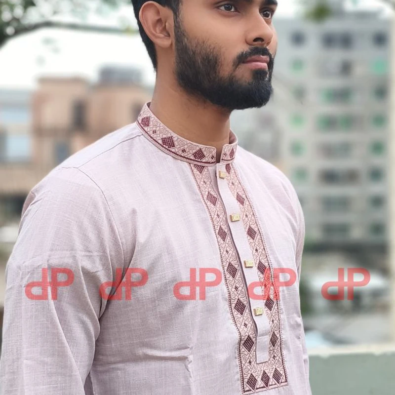 Premium pink panjabi-EID25