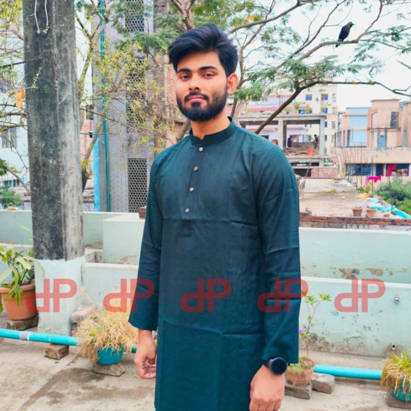 Premium Sea  Green Panjabi -EID 25 - Image 3