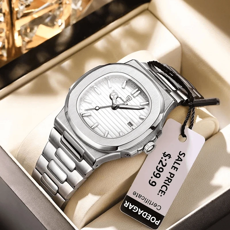 Poedagar 613 Original Watch (White)